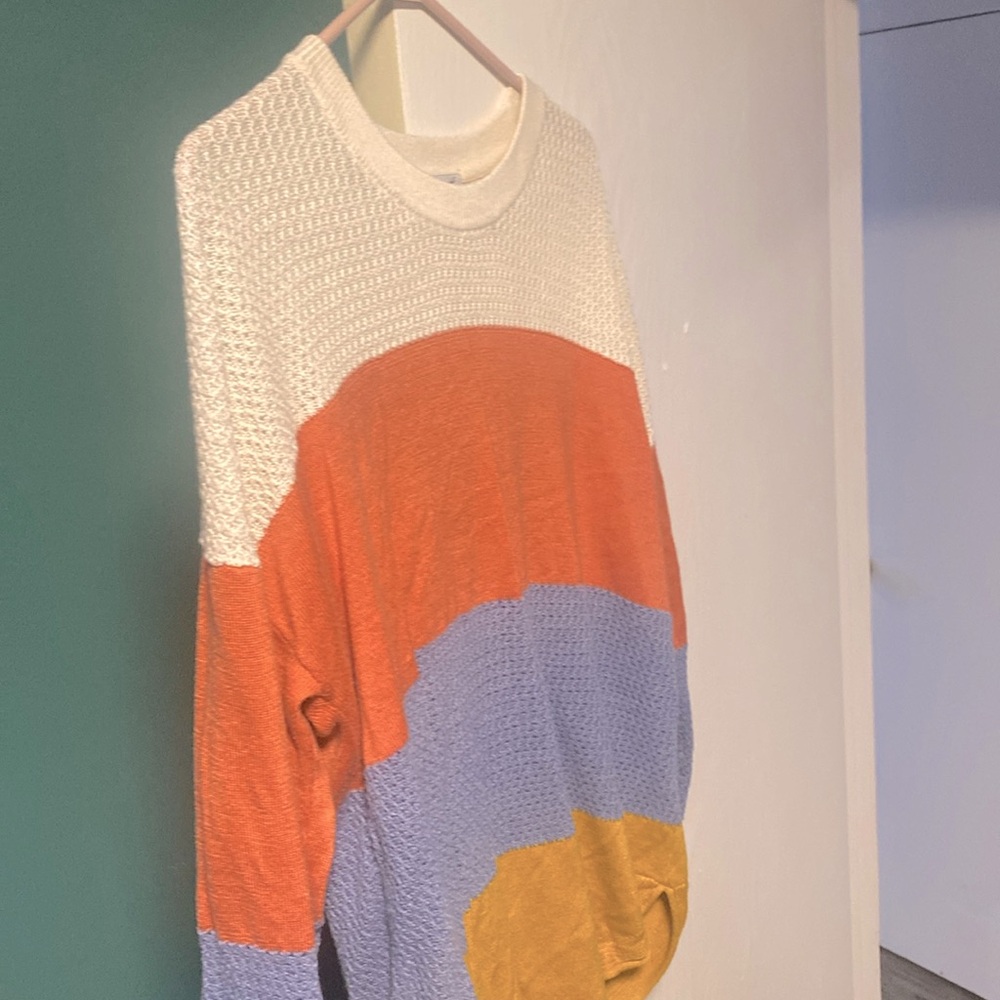Super cute Tri colour knit (L) knitting🧶